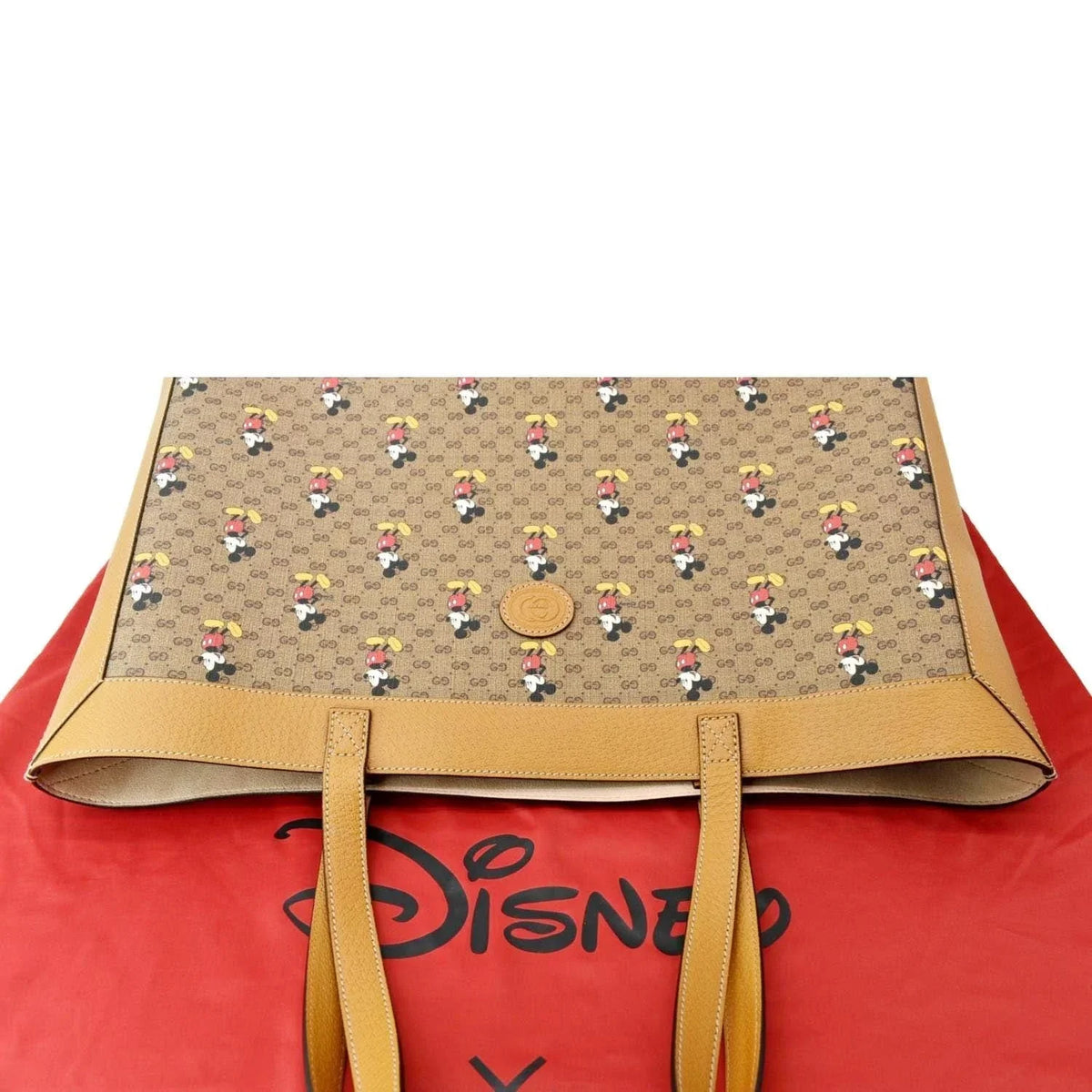 Medium Used 547947 Beige GUCCI Supreme x Tote Disney Bag GG