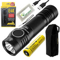 Li-ion generation V6 Battery FREE - Battery 21700 Rechargeable Next 4x Eco-Sensa Lumens 4400 CREE 1x Compact EDC Flashlight and XP-L2 w/ - NITECORE NITECORE Case E4K 21700