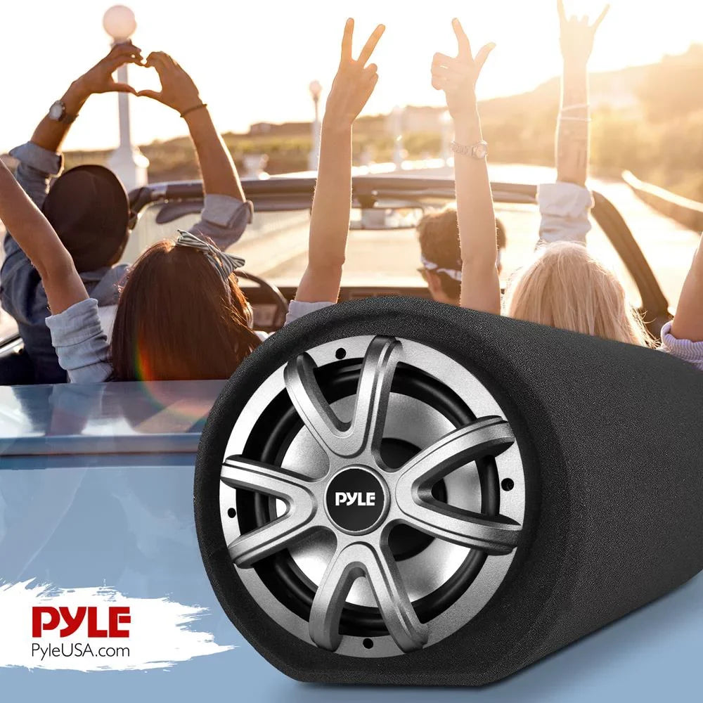 Pyle10-Inch Bass Carpeted Car Enclosure Audio 500-Watt Speaker  Subwoofer High Power System Sub