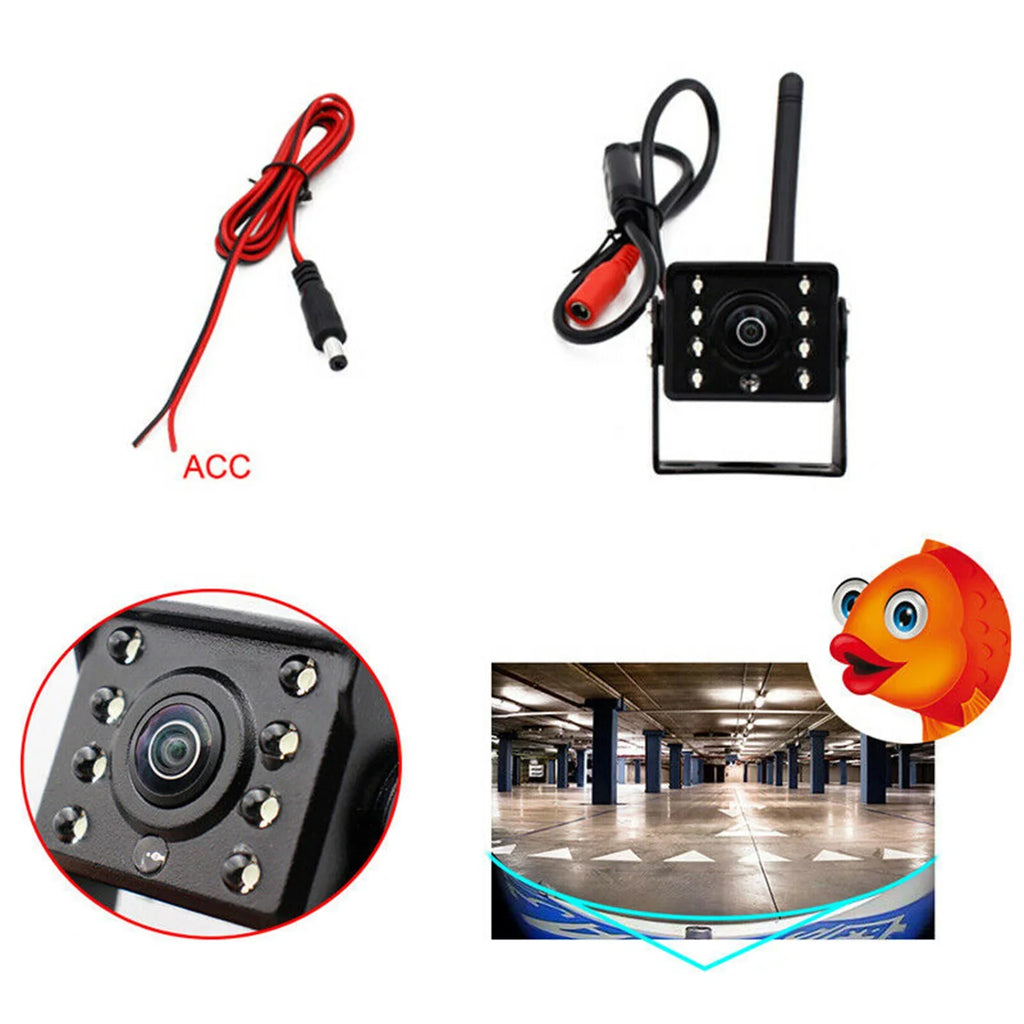 Wireless Reversing Bus HD ~36V View Rear Truck , Monitor Carevas Vision Liquidproof Night IP67 Reverse Car Automobile Backup