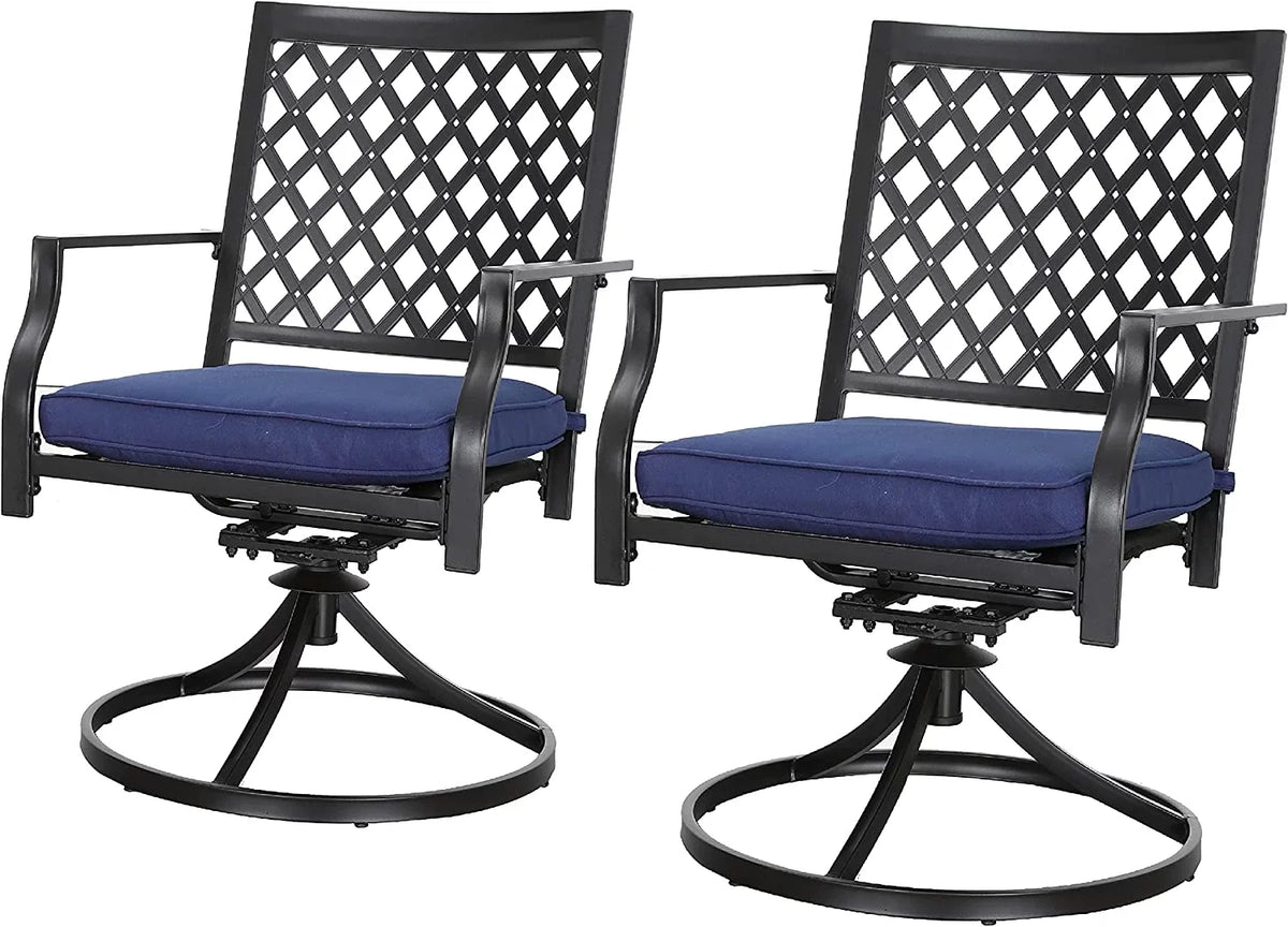 Outdoor With Patio Rocker  Chairs Dining Of Furniture Cushion Set 2 Chairs Swivel