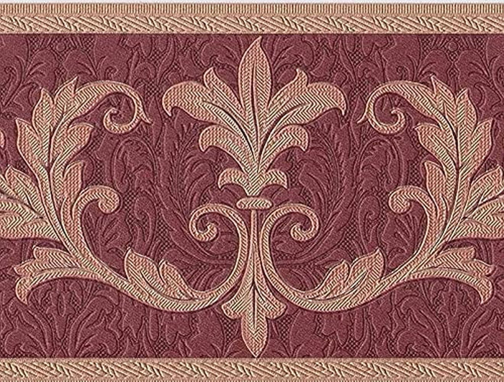 Concord Bronze, 7 Bedroom, Damask Room by for 30150 Victorian Gold Wallpaper Wallcoverings 15 Pattern Inches Feet Border Design Red Living Leaves