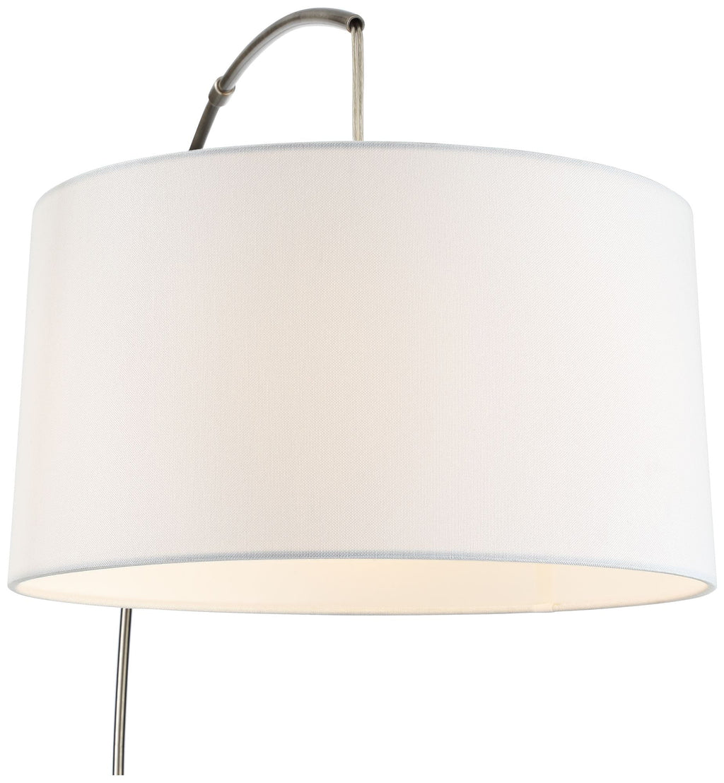 Brushed Room Lighting for  72" Cora White Floor 360 Living Tall Shade Standing Lamp Nickel Bedroom Modern n House Arc Drum Reading Office