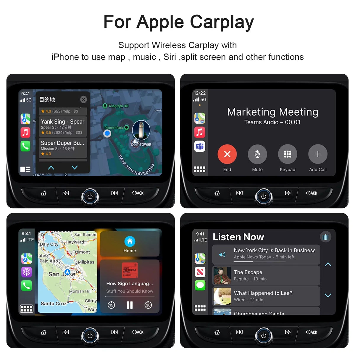 Replacement Carplay iPhone for Apple Player Navigation USB IOS Car Wireless Dongle Adapter
