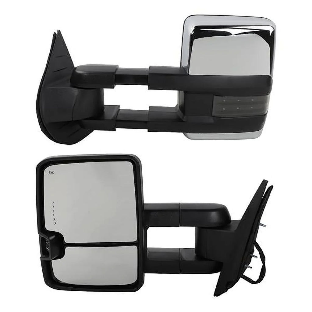 Towing Power Lamp LED for & Heated Backup Signal Mirrors Chrome 07-13 Tahoe Chevy