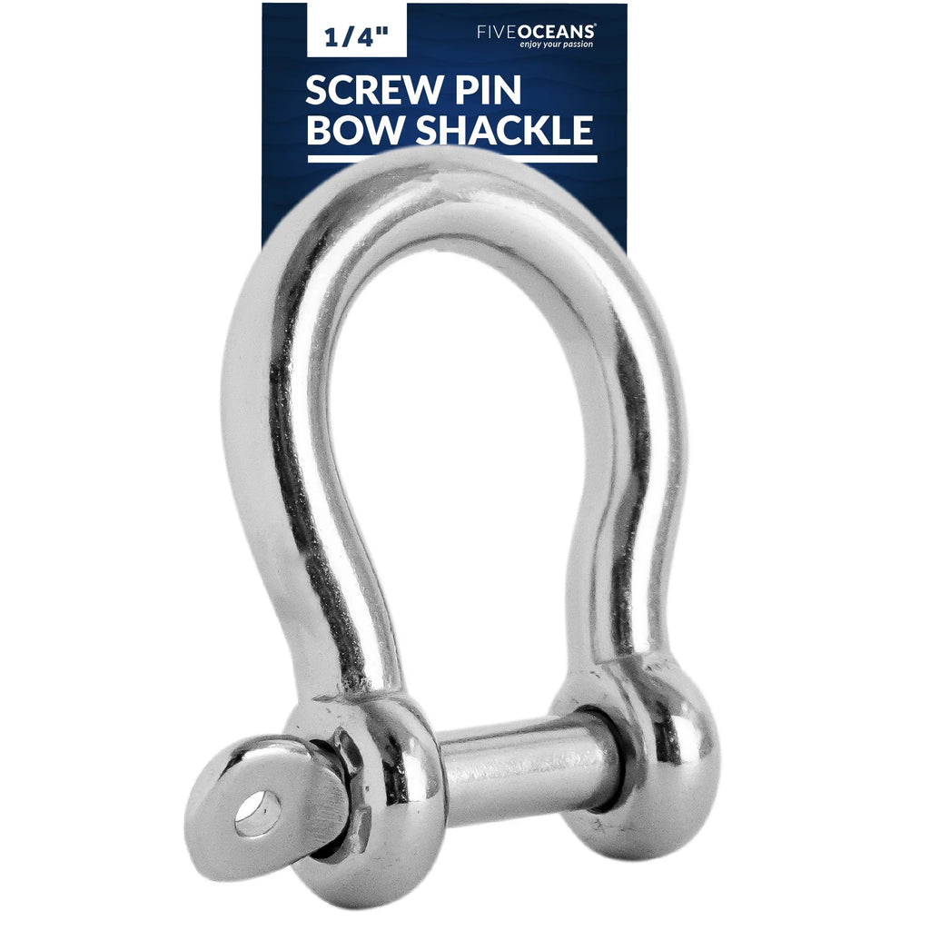 Steel Boat, Sailboat Anchor FO430 Oceans for Stainless Five 5/8 Shackles, Pin Screw Bow Shackle