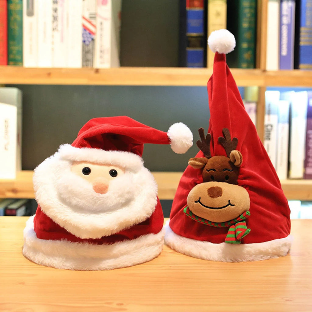 Christmas Winter Toy Winter Winter Large Hat Head Windproof Mens Men Grandpa Hat Will Christmas Move Large Doll Christmas for for Winter Singing Men Gifts Hats Men Eve Hat Hat Plush Hats Glow Men