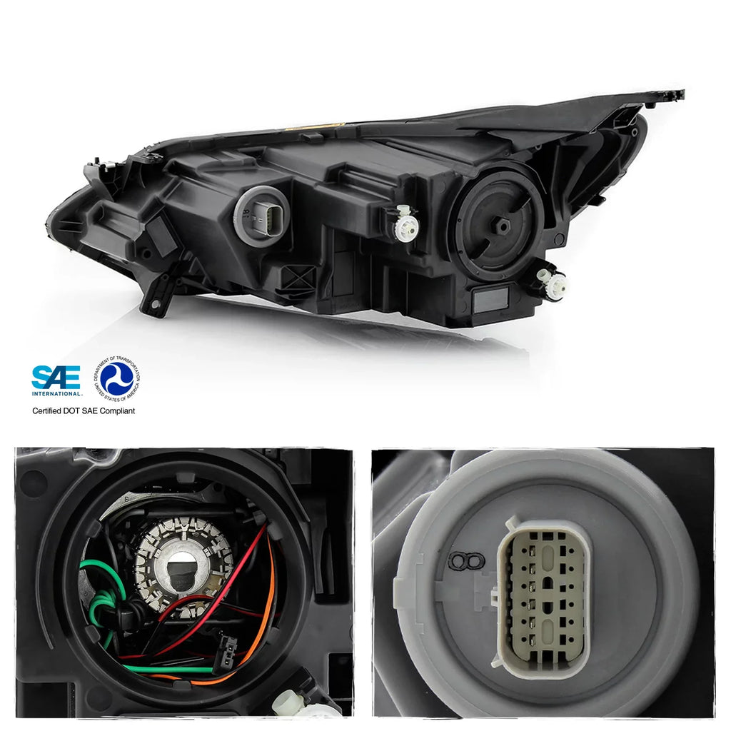 DRL Fits AKKON - 19 18 20 Right [HID/Xenon Type] 2018 Side Chevy 2020 Passenger Chrome Headlamp Headlight Equinox 2019 LED 2021