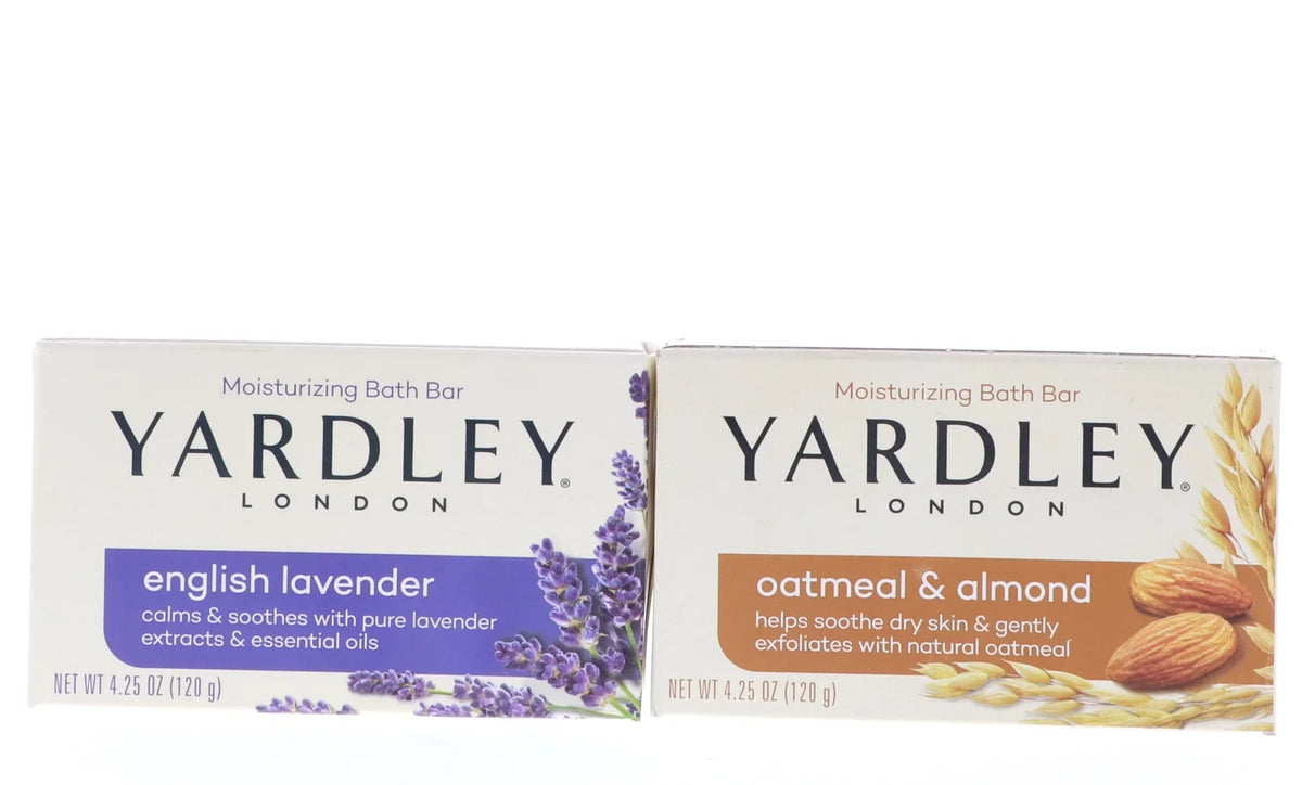 PCS 6 oz Yardley Bar, Bar, Oatmeal Bath Lavender Yardley English 6 Almond oz PCS, & 4.25 4.25 Bath