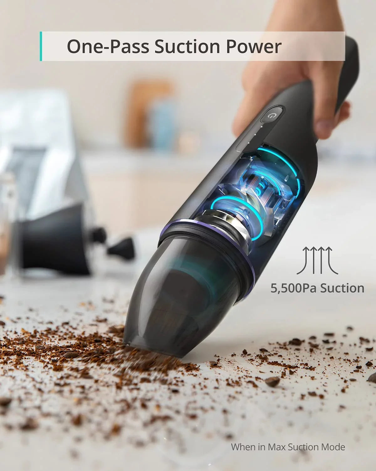 Black by H11 - T2521111B HomeVac Handheld Anker Box Cordless Open Vacuum Cleaner Eufy
