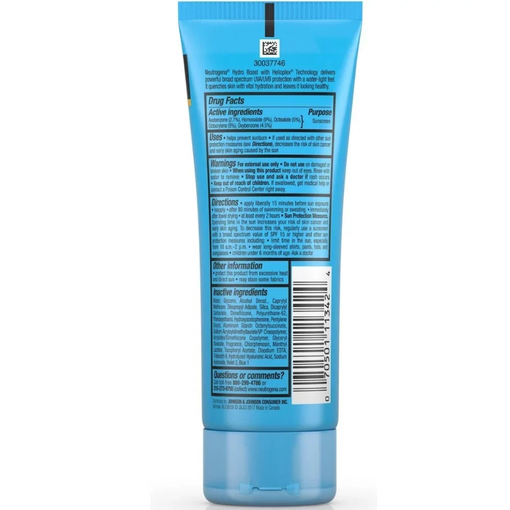 with Gel (Pack Moisturizing Sunscreen Neutrogena & Liquid-Resistant, SPF 3 Lotion 50 oz Hydro 4) Broad of Boost Spectrum
