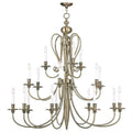 '- Inches Light 46 18 in high - by Design 5179-01-Livex Chandelier Inches 44 Traditional Lighting-Caldwell wide