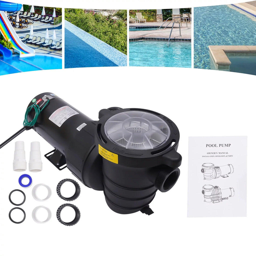 Above Filter W Swimming w/Strainer 1100 1.5HP Pump SPA 3450rpm Pool Ground 92GPM