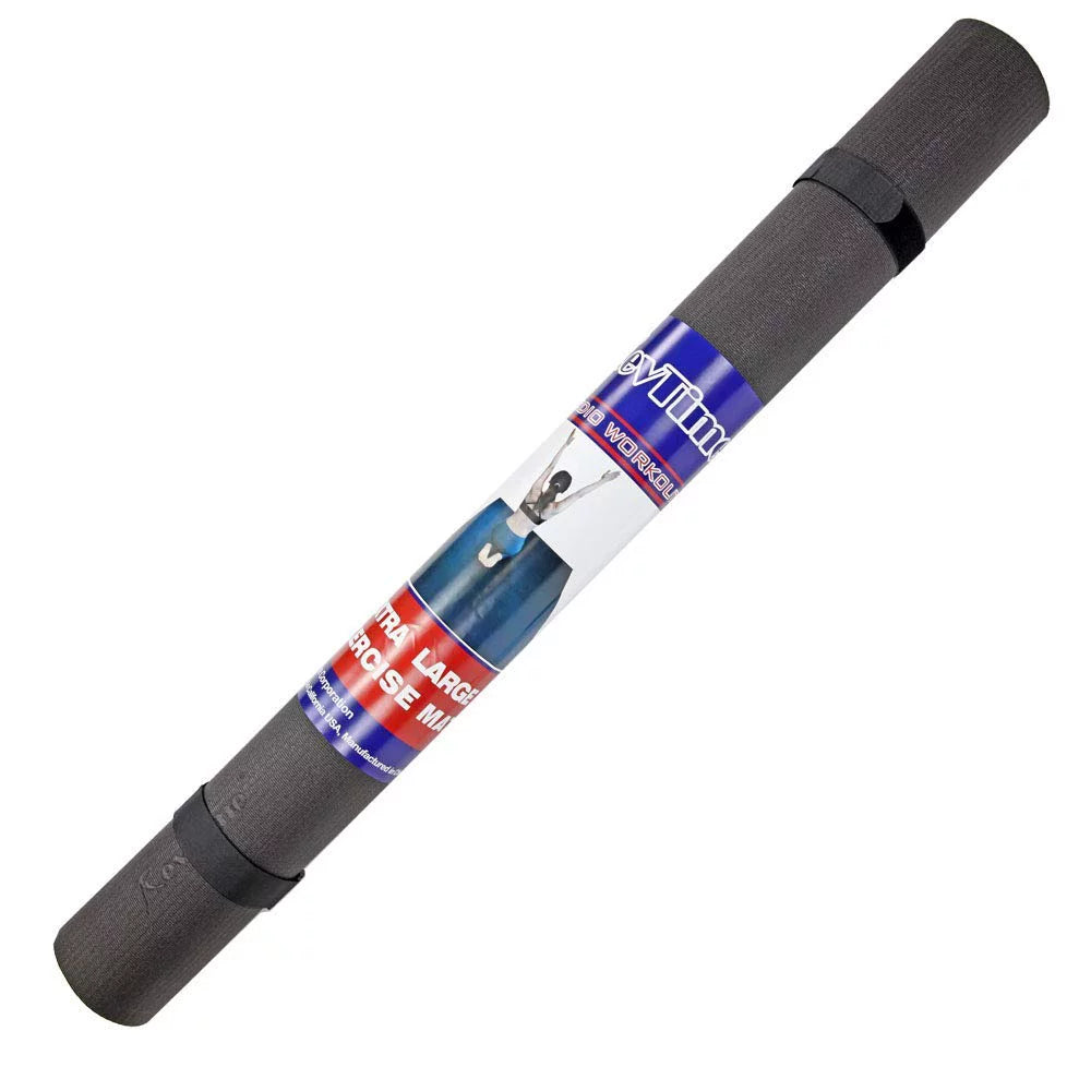 1/4" Black Mat 6 Gym 4 High Large x Mat, Exercise feet, Thick Density & RevTime Thickness,