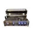 LED Cutlass Pro with in. Burner Rear Blue Grill, 38