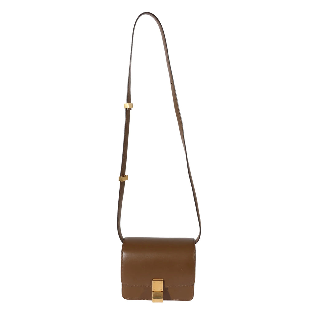 Bag Box Brown Leather Smooth Small Celine Pre-Owned