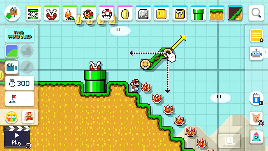 2 Maker Video Switch - Mario Super Nintendo Game