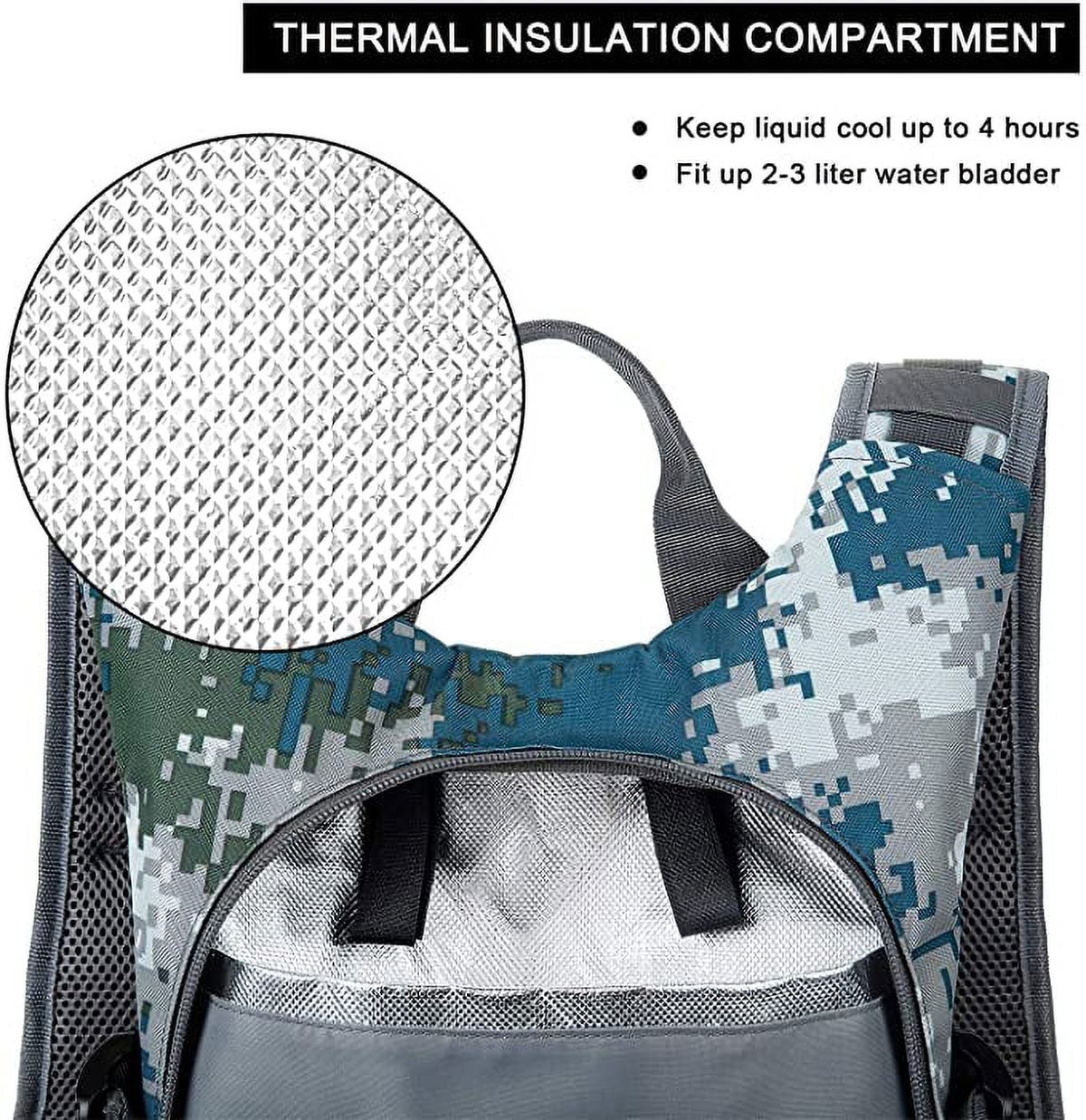 Bladder Molle Tactical 2L Hydration Backpack Liquid RUPUMPACK with