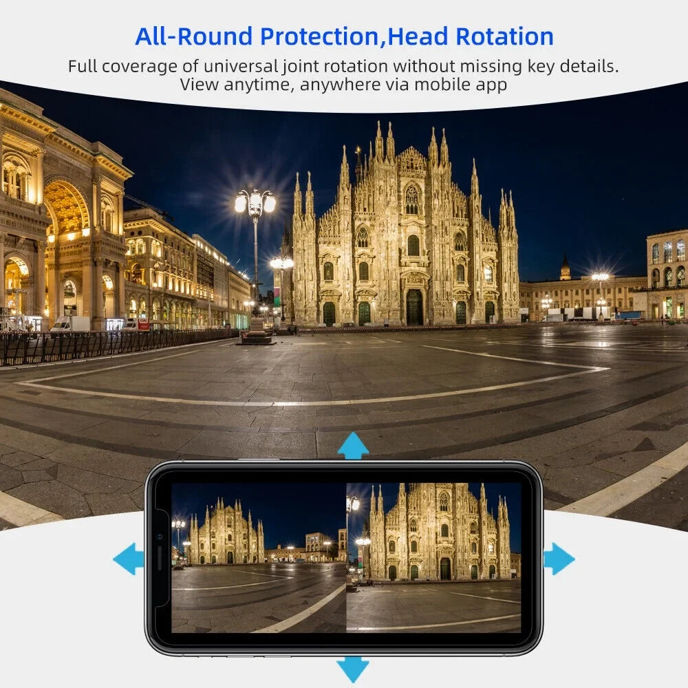Dual Liquidproof Outdoor Enhanced Audio 1080P IP66 TF HD Slot Real-time Camera Two-Way Card Antenna