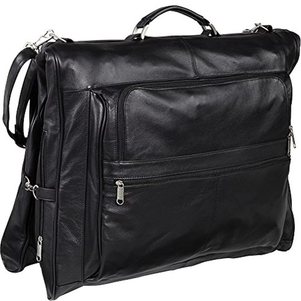 Three-suit Bag AmeriLeather (Black) Leather Garment