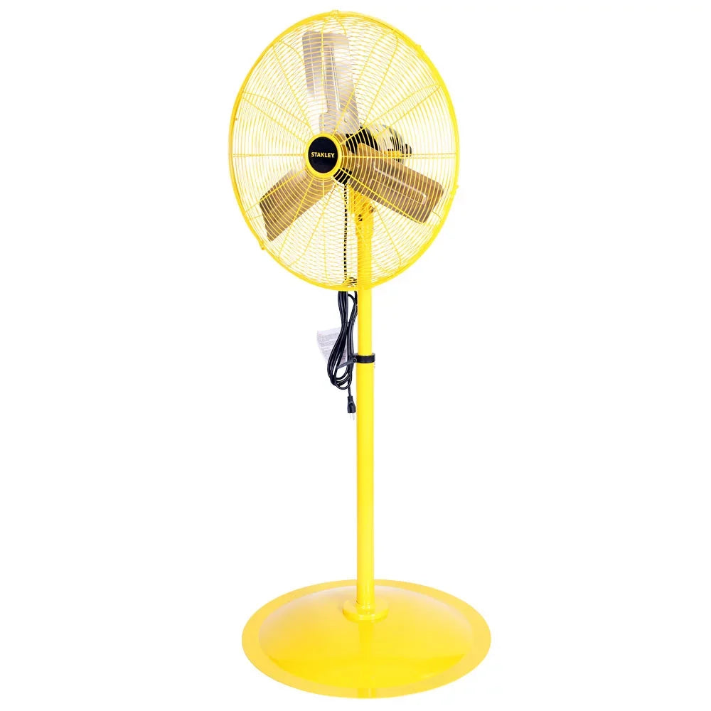 STANLEY Industrial Non-Oscillating ST-24P Pedestal Fan, High-Velocity