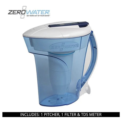Zero white Ready Liquid Cup Pitcher, Pour ZeroLiquid Filtration 10 100,