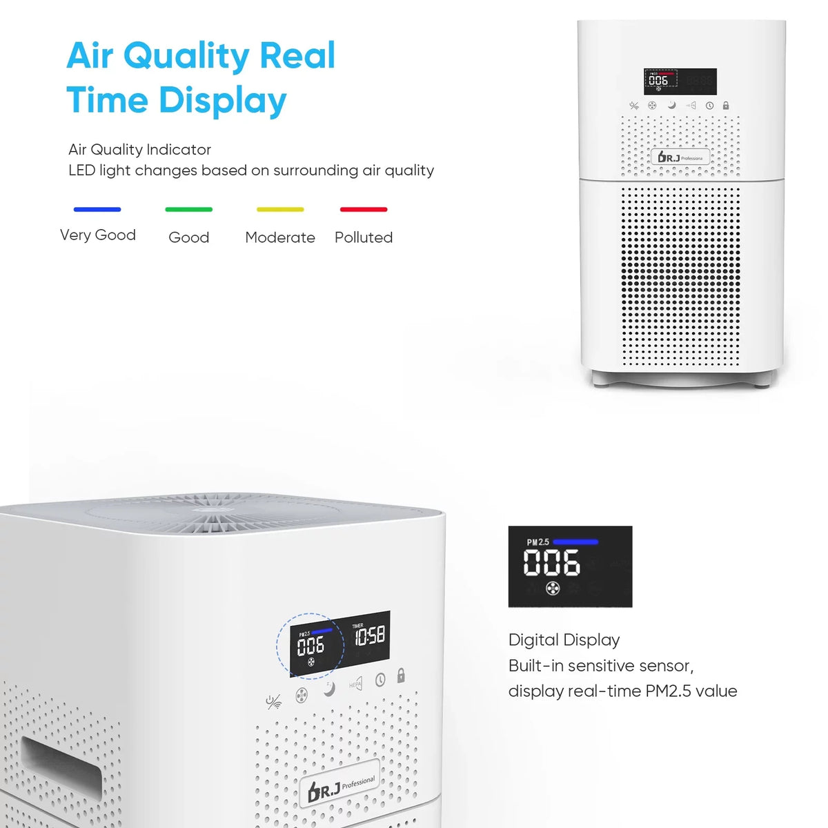 Pets 1800 True Smoke for Control Purifier Large WiFi Remote Filter Air with Dust Allergies sq. HEPA Rooms, for ft H13