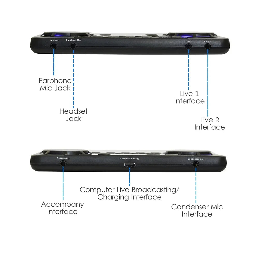 and Sound Rechargeable Sound Live Phone SingingLive Multifunctional Pro Compatible Broadcasting/ with GoolRC Smart Recording Voice V300 and Computer for