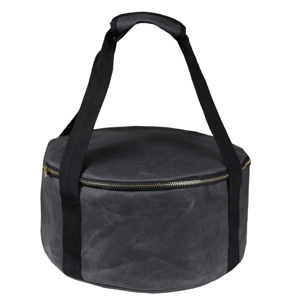 Oven Bag Container Camping Storage Gray ,Fishing Multipurpose Accessories for 12" BBQ Durable Cookware Activities ,Outdoor Carry Handbag - Bag Dutch