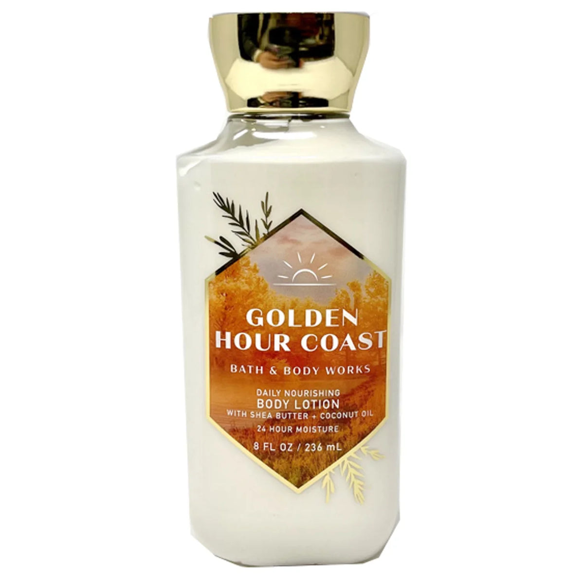 Body 8 fl/oz--Bath and Body Golden Coast Hour Barn White Lotion Works