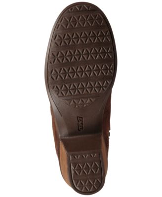 Goring Liquidproof Anaya Boot Block Padded Zip-Up Heel Leather Round  Riding Brown Toe 8 TEVA