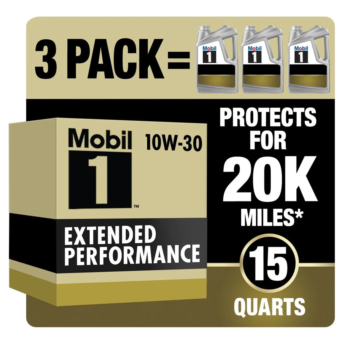 Full Performance qt Motor Extended Oil Pack) 1 Synthetic 5 (3 Mobil 10W-30,