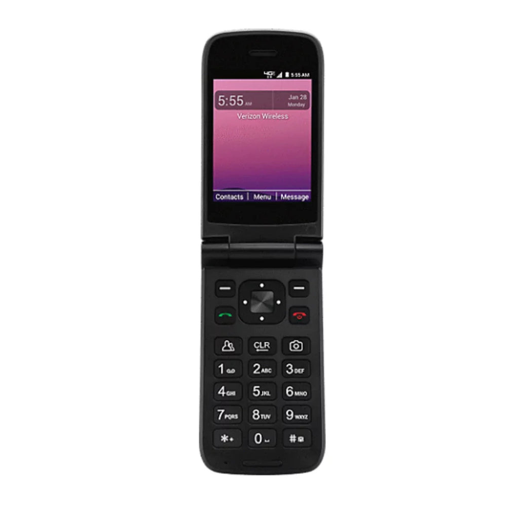 Restored Postpaid/Prepaid Orbic Camera Phone 4G V Journey Verizon Unlocked Flip - 2MP (Refurbished) 2210L Black LTE