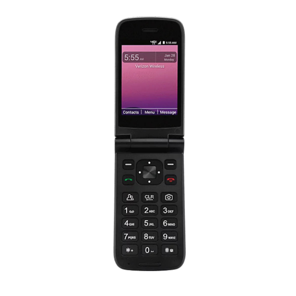 Restored Postpaid/Prepaid Orbic Camera Phone 4G V Journey Verizon Unlocked Flip - 2MP (Refurbished) 2210L Black LTE