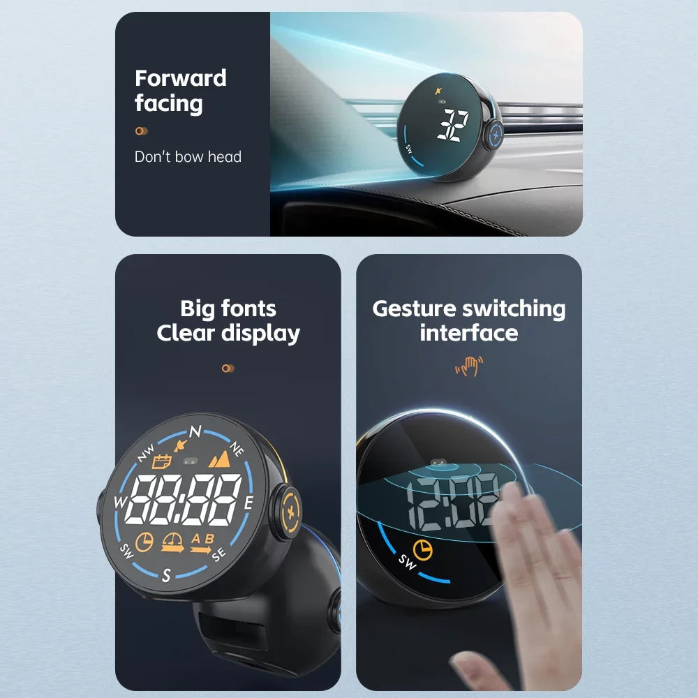 Driving System Altitude Head-Up GPS H600G Speed Digital Positioning Car Your with - Enhance Accurate and with Display Global Meter - Speedometer Experience