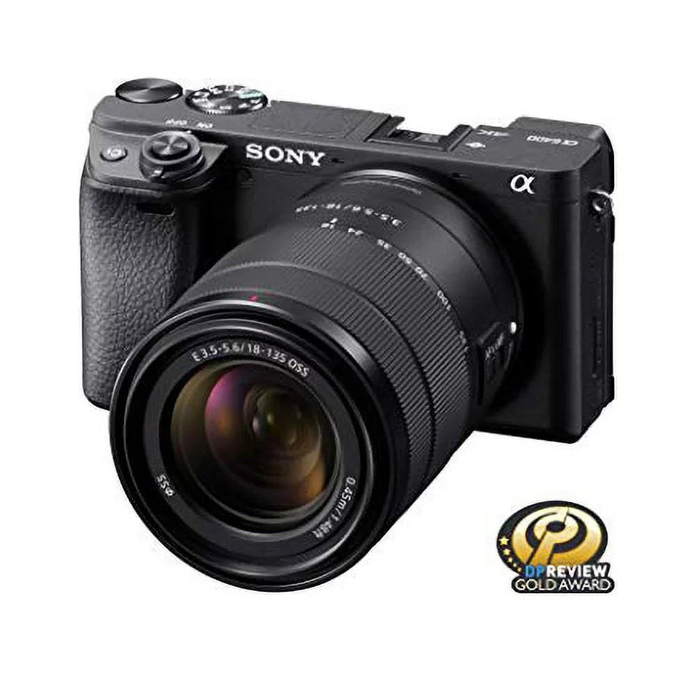 '- Mount E - 18-135mm Sony Restored & Cameras Compatible Mirrorless Camera Alpha (Refurbished) a6400 ILCE-6400M/B Lens