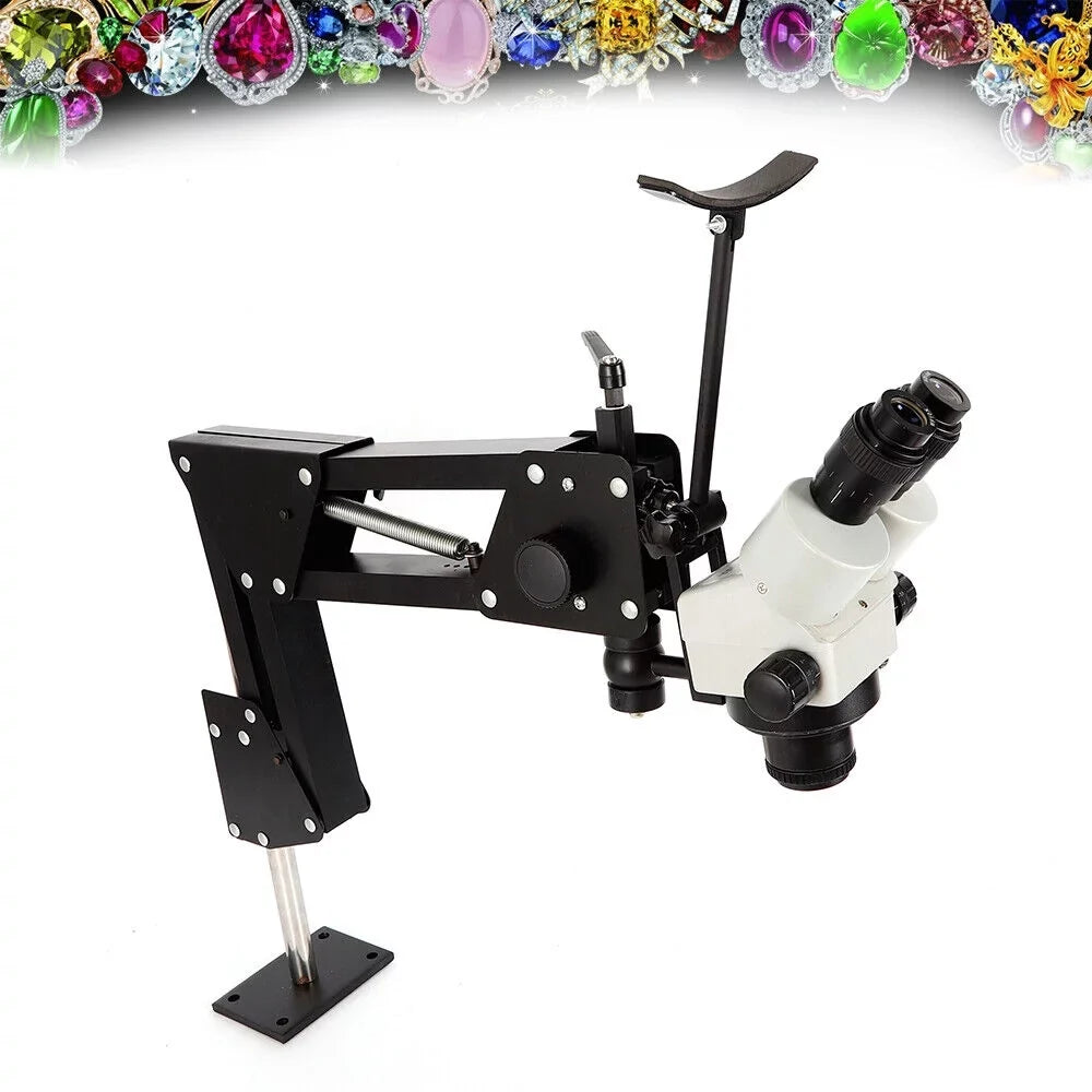 Machine with Micro Multi-Directional Setting Spring Jewelry Inlaid Gem Microscope Mirror Bracket Stand Tool ZhdnBhnos Diamond Making