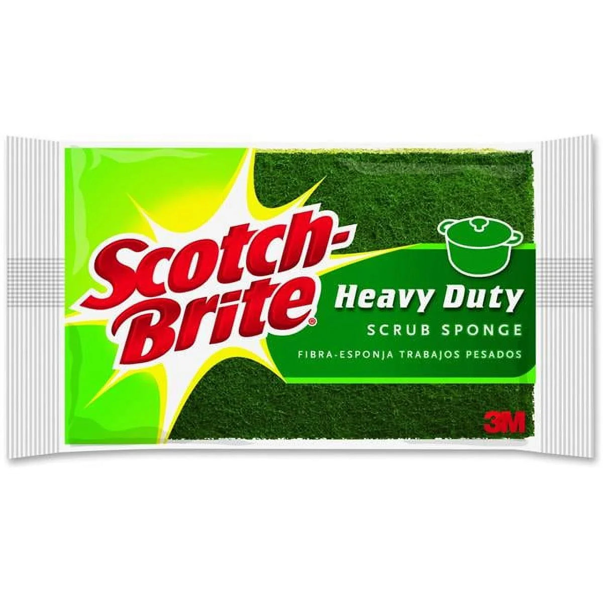 '- Pack Sponge, 6 Green Heavy-Duty of Scotch-Brite