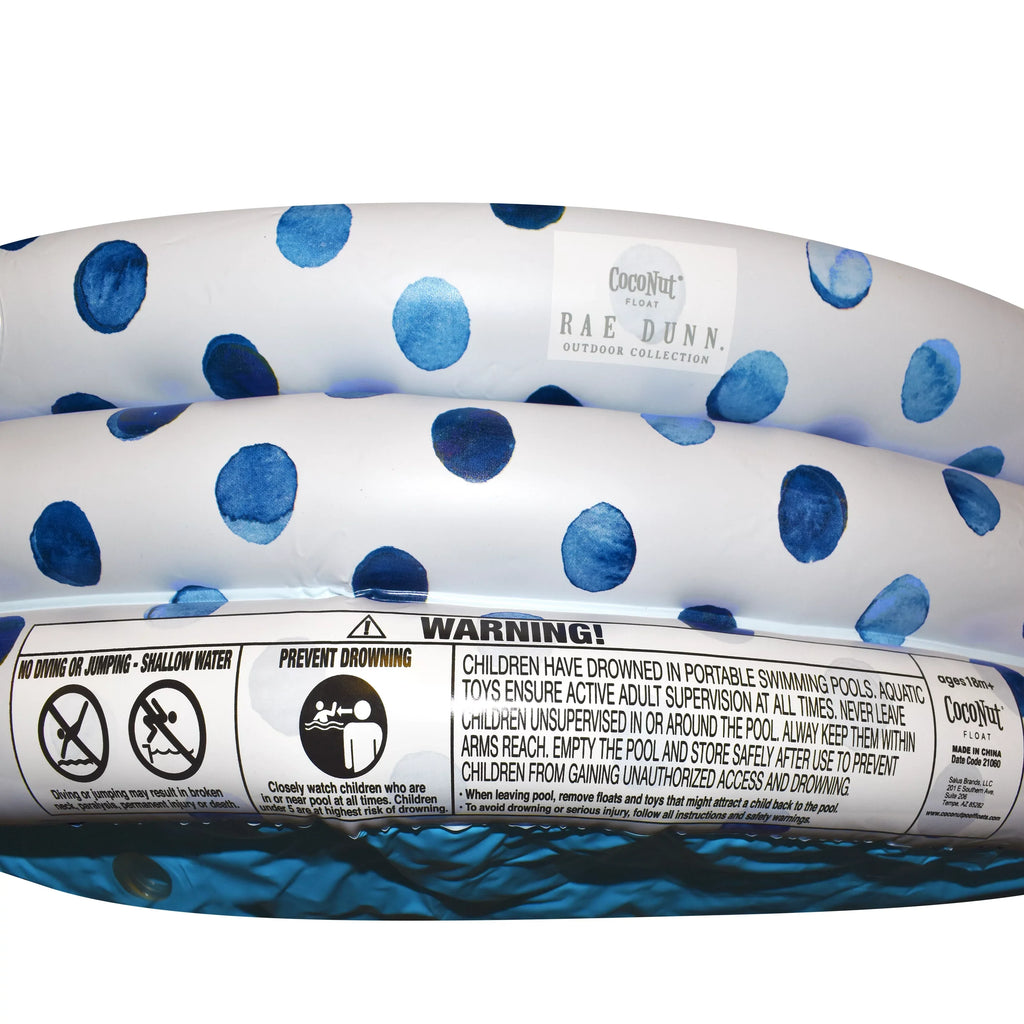 Dunn Sun Here Inflatable Polka Dot The Comes Indigo - Mini Pool 38012G Rae