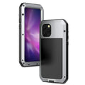 (Silver) Resistant Grade Glass Outdoor Gorilla and Duty Military Scratch  Heavy Shockproof Rugged iPhone Travel Protection, 13 Case Aluminum