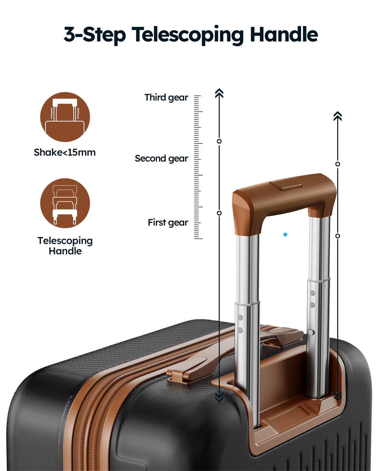 Suitcase Crtynell with Carry with on 20-Inch Lock Spinner Approved Airline Luggage Expandable TSA Wheels
