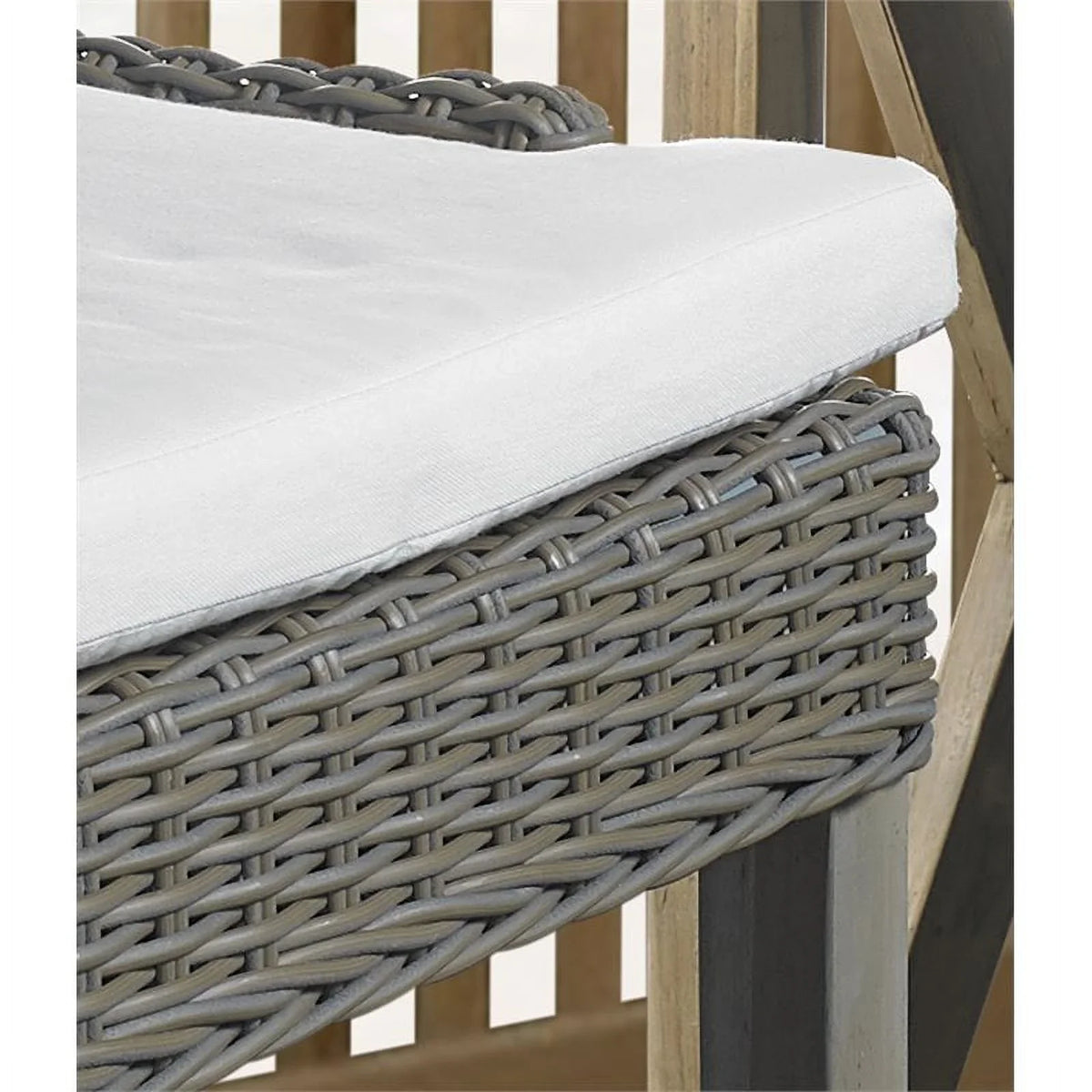 Wicker Kubu Plantation Gray in Patio Alfresco Counterstool Padma's