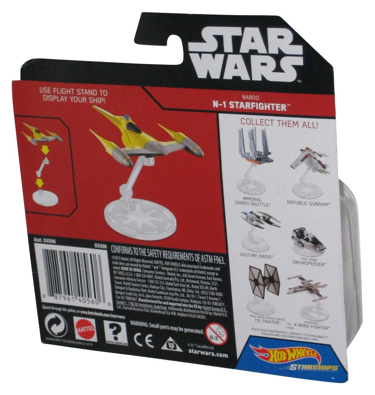 Rogue Wheels Toy Starfighter Hot N-1 One Mattel Star (2015) Wars Naboo Starship