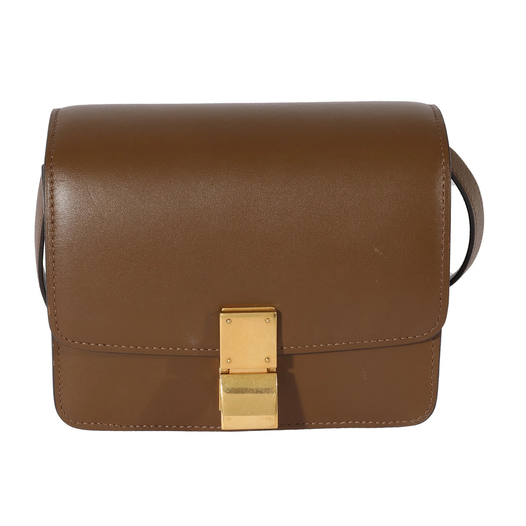 Bag Box Brown Leather Smooth Small Celine Pre-Owned