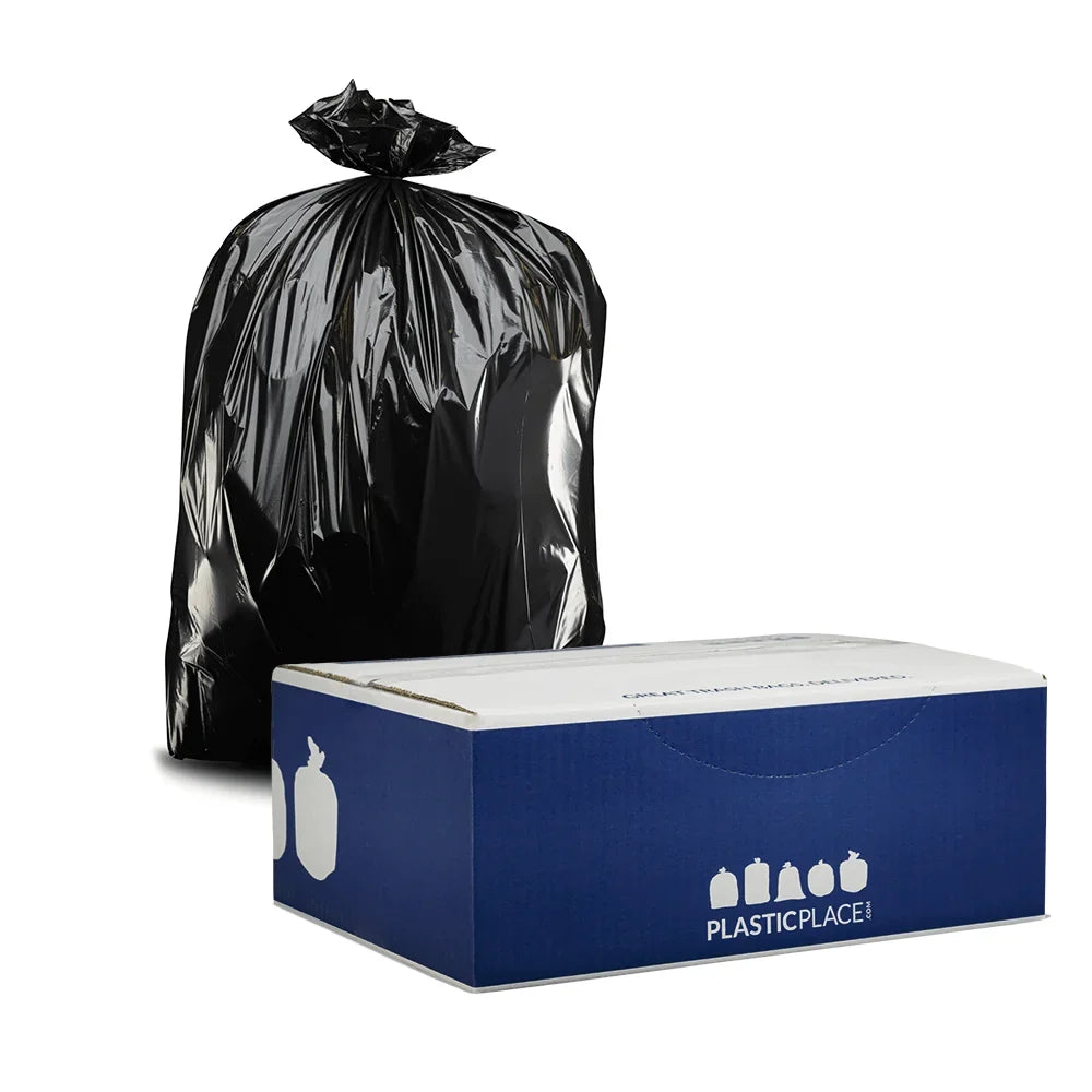 Bags, Contractor 25 Plasticplace 55-60 Black Gallon Count,