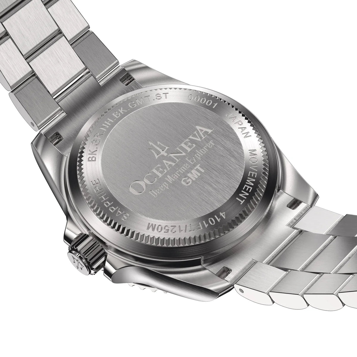 Movement 1250M Black Resistance Back Liquid Seal  Diver Triple Bezel - Automatic - - For Watches GMT Dive Deep Explorer Men with Pro Watch Case Screw Oceaneva™ Green Wrist Japan Swimming Down