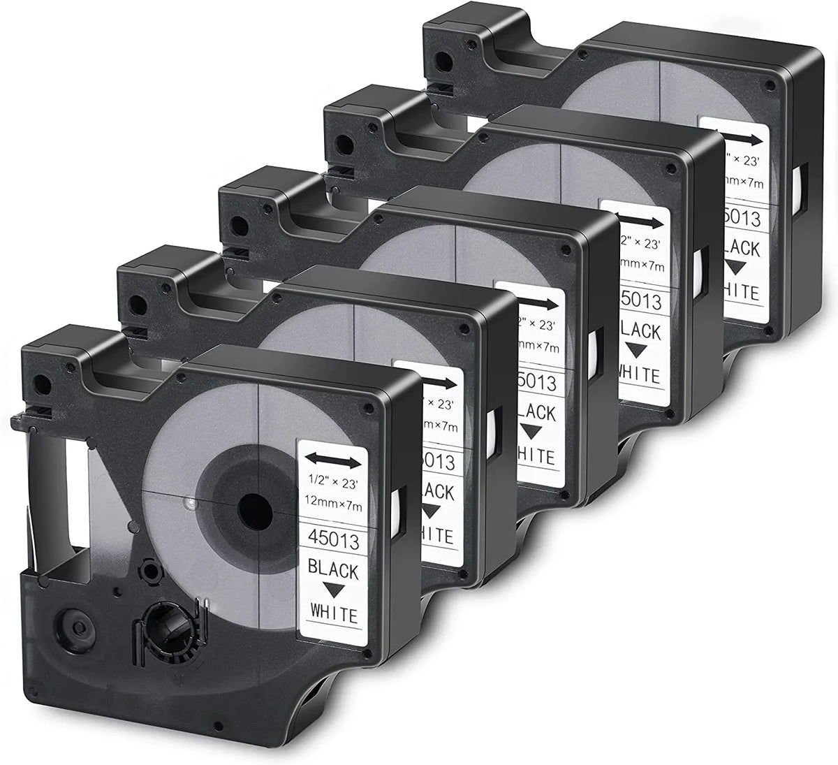 Compatible Tape Tape Maker 45013 DYMO for Replacement, Tape Label Black Label S0720530 Filery Labels Refill, D1