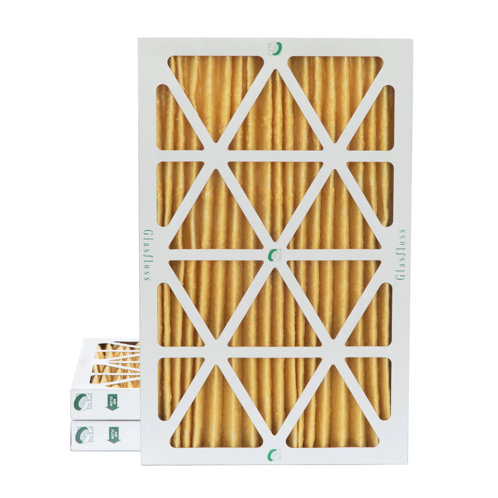 of 9-1/2 10x20x2 MERV Inch Pack Air Glasfloss. Actual Filters x Size: 3 Pleated 1-3/4 x 11 by 19-1/2 2"