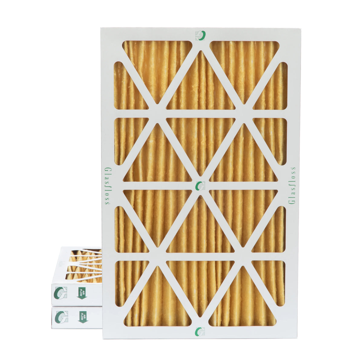 of 9-1/2 10x20x2 MERV Inch Pack Air Glasfloss. Actual Filters x Size: 3 Pleated 1-3/4 x 11 by 19-1/2 2"