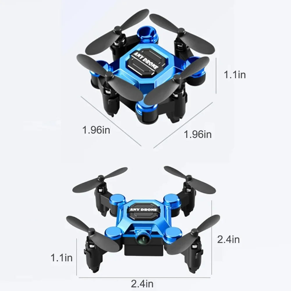 RC RC for 360° Hovering K04 Land One Camera Beginners Auto Kids, Gift Suitable Flip for HD Foldable Key Aircraft Quadcopter Drones Mini Headless Toys Drone